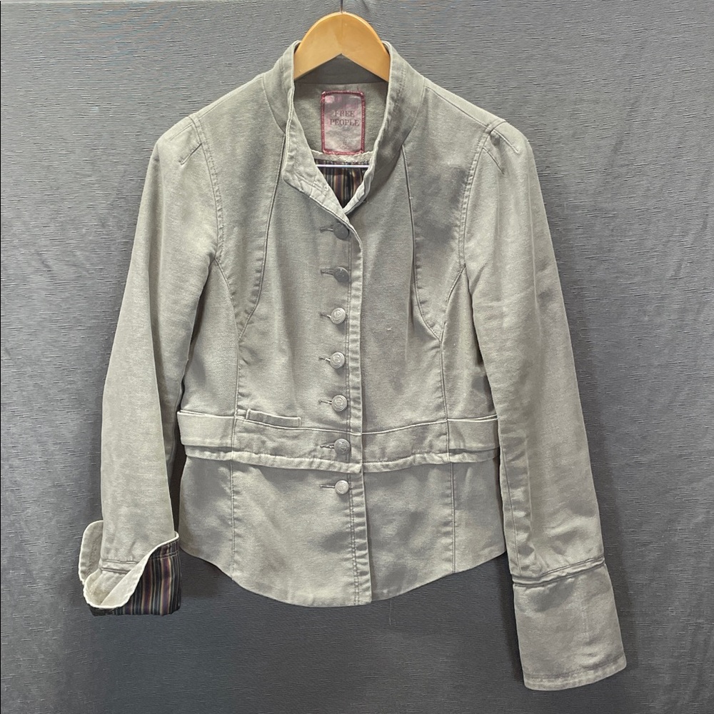 Free People‎ Beige and Red Textured Fabric